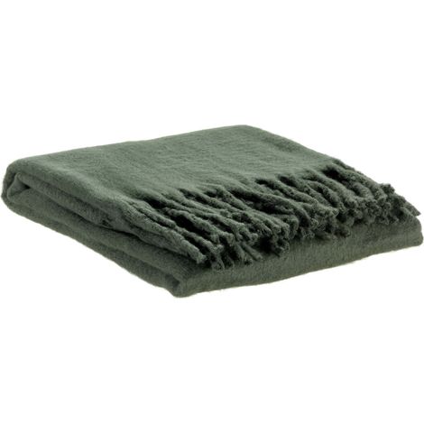 VIVARAISE - Plaid uni recyclé Isabel en polyester - 130 x 160 cm (1/4)