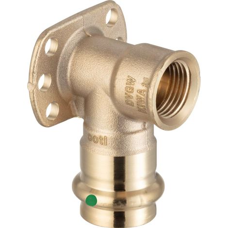 Viega Profipress Sanpress-Roseta de pared, d 12mm, Rp 1/2 Bronce rojo o bronce de silicio Modelo 2225.5, 291013