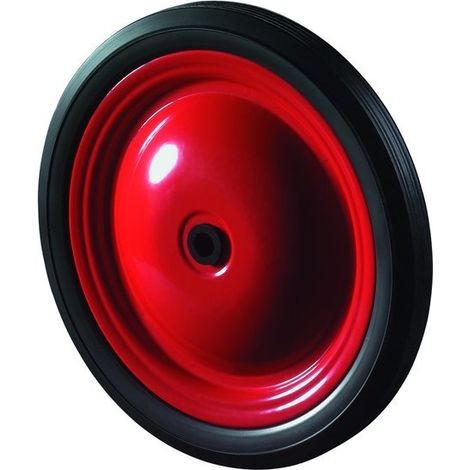 [NEUWERTIG] B-Ware BS ROLLEN - Industr.-Stahlscheibenrad,Rad Ø 210mm, A70, PVC Schwarz,Achs Ø 12mm (1/2)
