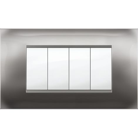 PLACCA MIVIDA PLANA ALLUMINIO NOTTE 4P- 1,0 pz