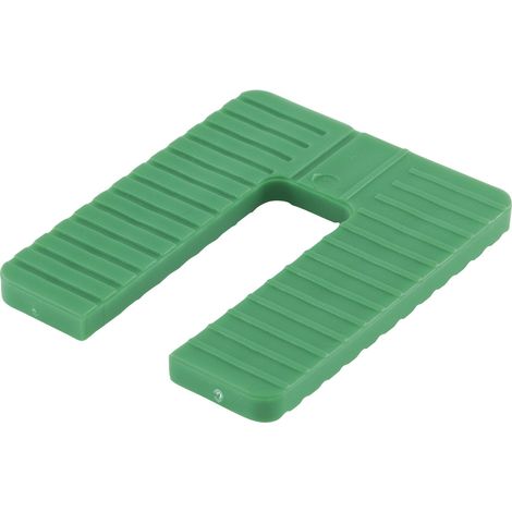 GLUSKE Euroklick Distanzplatte 65 x 52.5 x 5 mm, grün, 500 Stück Unterlegkeile - Distanzplättchen