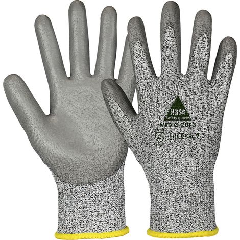 Hase Montagehandschuhe Medio Cut Level 3 Größe 11, Dyneema 10 Stk