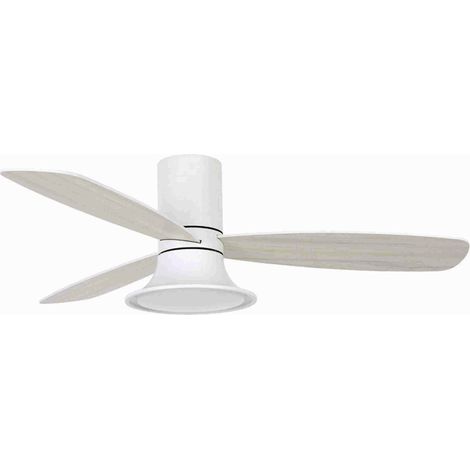 DC Ceiling Fan Flusso White with LED and Remote