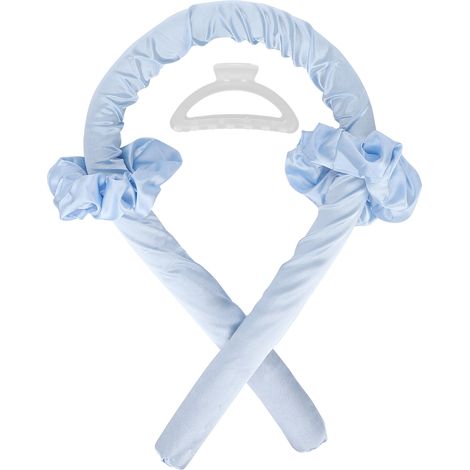 Rouleau Mousse Curl Cheveux Sans Chaleur Bandeau Bigoudis DIY Nuit Coiffure Boucles Bleu Lot (1/5)