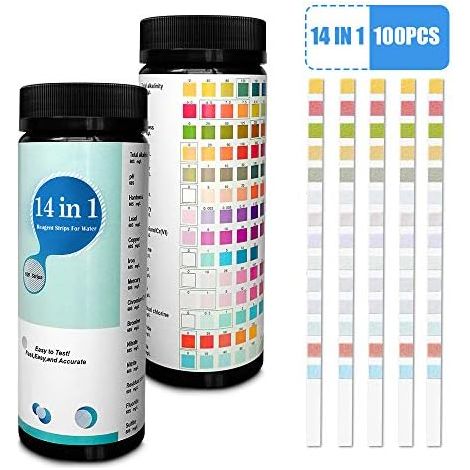 Test Strips - 100 Pièces - Pour Eau Potable Et Eau Du Robinet - Détection De Dureté pH Bromure Nitrate (1/5)