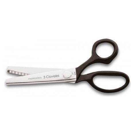 FPLUS tijera zig zag inox m/nyl.7" , Tijeras varios usos 3 Claveles con diseños y tamaños diferentes para costura, modista, labores, papelería, escritorio, manualidades ...

Acero
