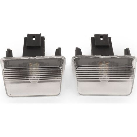 Luce targa posteriore, lente trasparente, abbagliante 6340.A3, ricambio per Peugeot 206 207 307 Partner, 2 pezzi (1/5)