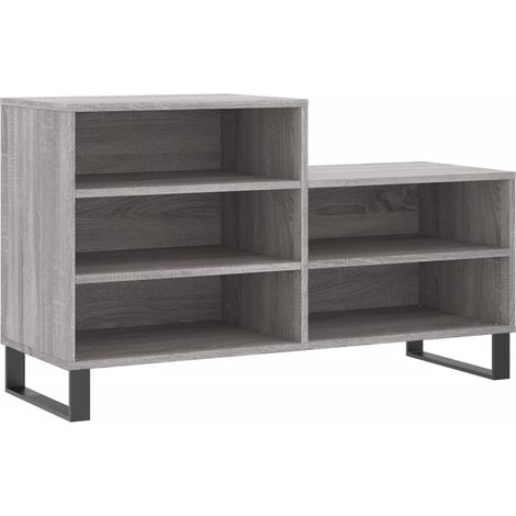 Maison Exclusive - Scarpiera Grigio Sonoma 102x36x60 cm in Legno Multistrato