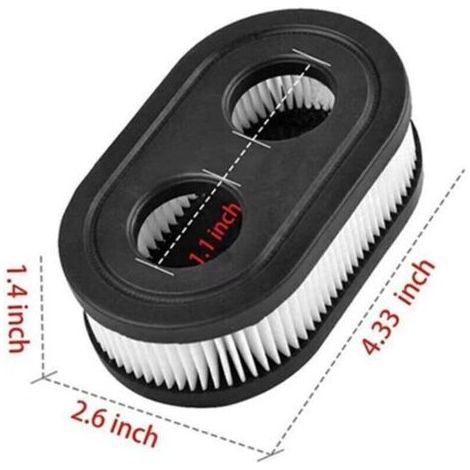 2 PCS Filtre à Air pour Tondeuse à Gazon pour 550E-550EX Briggs & Stratton 798452 593260 5432 5432K