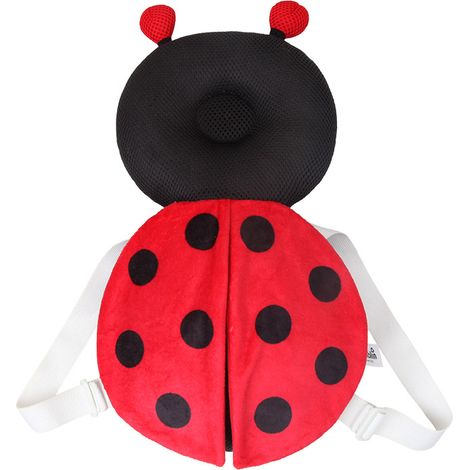 Un adorable coussin anti-chute en forme de coccinelle pour bébés et jeunes enfants, qui prévient les chutes sur le dos et protège la tête. (1/5)