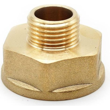15/21-12/17 4 Adapter 1/2 3/8 M-F Plumbing Accessories Brass Reducer Connector for Circulator Tube Heating, Shower Hose, Aerator Tap Water Saving (1/5)