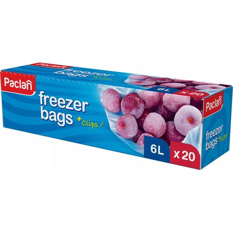 Paclan Tiefkühlkostbeutel 6l 20Stk 451031