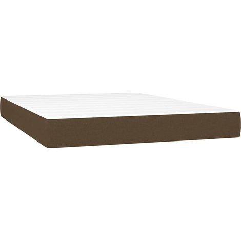 Maison Exclusive - Materasso a Molle Insacchettate Rigidità Media Marrone Scuro 140x200x20 cm (1/5)