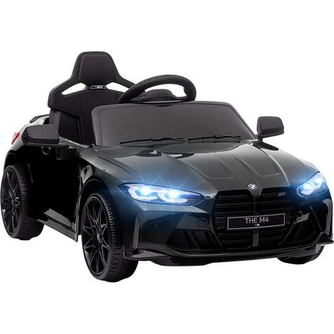 MACCHINA ELETTRICA PER BAMBINI A LICENZA BMW M4 CON TELECOMANDO. CLACSON E FARI. 108X69.5X51 CM. NERA (1/5)
