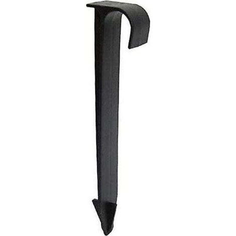 Ulisem100Pcs Supports De Tuyau De Tube Dn16 Type C Enjeux Au Sol Pour Tuyauterie De Tuyau Pe Raccords D'Irrigation Par Gouttières Connecteurs D'Eau De Jardin (1/4)