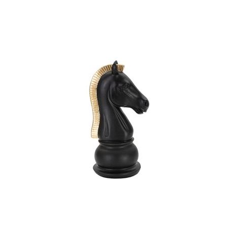 HORSE BLACK AND GOLD CM 10,5X8,5X19