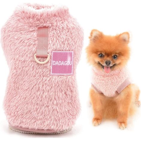 1 Pull Polaire Sherpa, Col Roulé, Anneau D, Chien Chat Petit (1/5)