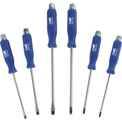 Set di 6 cacciaviti a impulsi 5-150 mm Cromo-Vanadio (1/3)