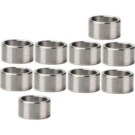 10 Stück Distanzscheiben 15 mm Außendurchmesser 12 mm Innendurchmesser Edelstahl-Unterlegscheiben Distanzscheiben für Haushalts- und Autozubehör Flache Unterlegscheiben (3515-0015-0080) (1/4)