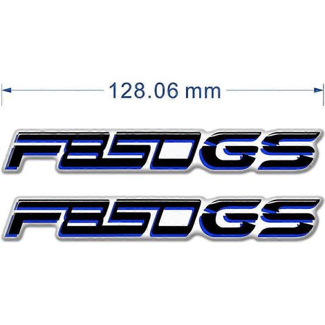 Protection de réservoir, emblème, logo, autocollants de carénage et de garde-boue pour BMW G310GS, F650GS, F750GS, F850GS, F 650, 750, 850 GS (aluminium, bleu) - Modèle F850GS (1/5)
