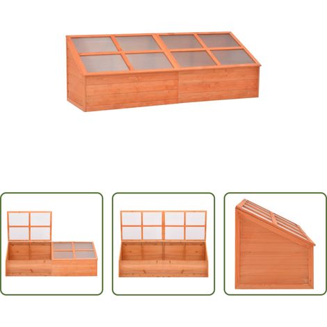 Serre en bois - Serre Bois 180x57x62 cm (1/5)