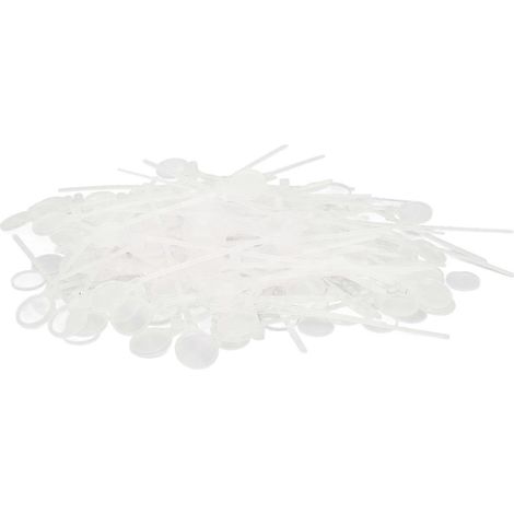 100 attaches jetables pour pattes de volaille avec étiquettes pour poulets, canards, oies et pigeons (1/3)
