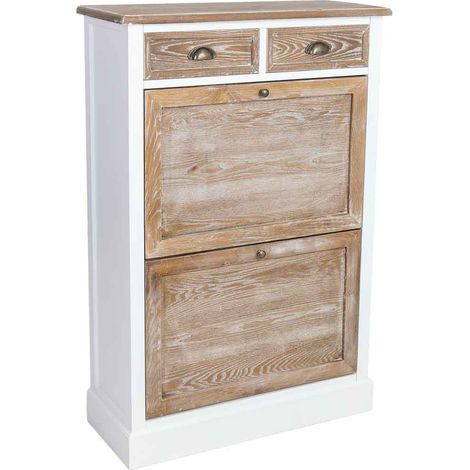 Mueble zapatero de madera marrón 80x33x120.5h cm (1/5)