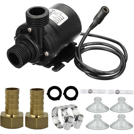 Pompe submersible haute performance, 12 V, pompe de refoulement d'eau, compatible avec les systèmes de refroidissement, les fontaines et les chauffages facile à utiliser disponible en plusieurs coul (1/5)