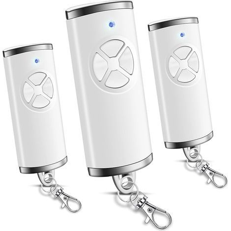 868,3 BS MHz Telecommande Portail Hörmann, 4 Canaux Télécommande de Rechange Bip Portail Porte De Garage Compatible avec Hörmann HSE2-868-BS, HSE-4-868-BS, HS1-868-BS, HS4-868-BS, 3PCS Blanc (1/5)