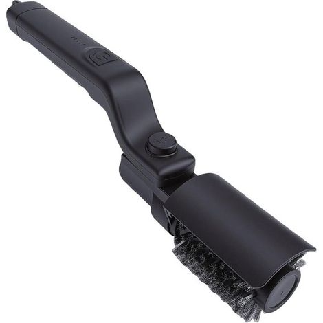 Cepillo eléctrico para parrilla - Limpiador inalámbrico - Mantenimiento de barbacoas - Potente limpieza - 40 cm de longitud - Negro (1/5)