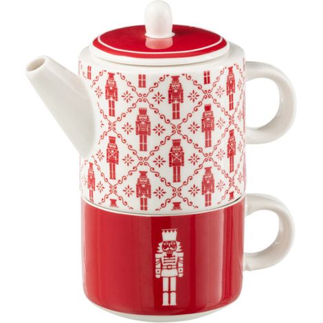 Théière Avec Tasse "Casse-Noisette" 78cl Rouge (1/3)