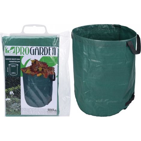 Sacco raccogli foglie 270 lt per la pulizia di giardini piazzali e spazi verdi 67x75 cm con due maniglie in polipropilene (1/3)
