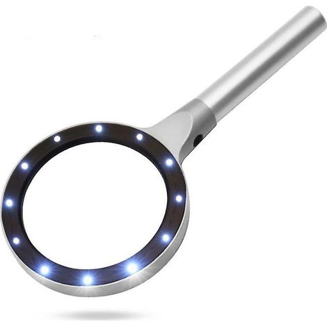 Led Magnifying Glass With Light Illumination Reading Magnifier Magnifying Glass Jeweler's Loupe Magnifying Glass With Light Magnification Illuminated