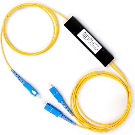 Répartiteur de fibre optique conique 1 point 2, boîtier d'épissure, répartiteur SC, ports FTTHA illustrés (1/5)