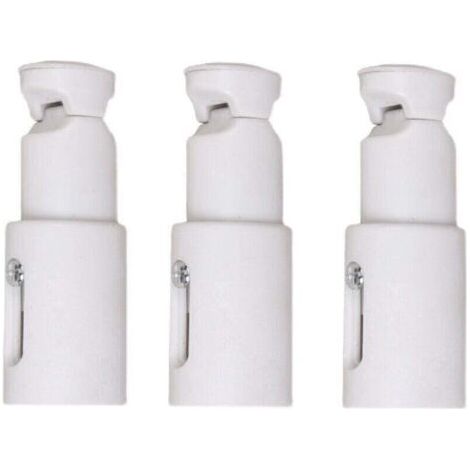 QORVA
-Fixations pour radiateur sèche serviette – Lot de 3 supports réglables – Convient aux radiateurs droits et courbés – Installation facile