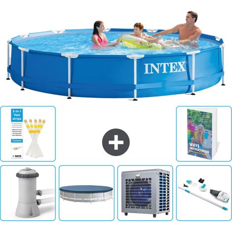 Intex Piscina con struttura Rotonda - 366x76 cm - 7-pezzi  S199 (1/5)