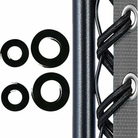 Ersatz-Gummiseil für Zero-Gravity-Sessel – Set mit 4 schwarzen, universellen und strapazierfähigen gezahnten Seilen (1/5)