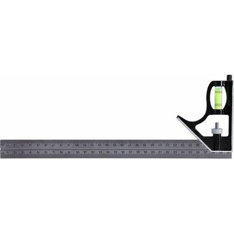 300 mm (30,5 cm) Hochleistungs-Kombinationswinkel aus Edelstahl für professionelle Anwendungen (Zoll/Metrisch), Metall-Zimmermannswerkzeug, 30,5 cm (Kombinationswinkel) (1/3)