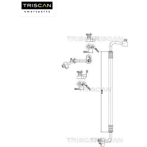 Conduite à haute/basse pression, climatisation TRISCAN 9010 29078 AUDI