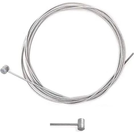 Cyclingcolors – Câble souple acier 2.5mm x 2.5m – Tête marteau Ø9x10mm – Accessoire pour motoculteur et tondeuse – Pour traction et embrayage