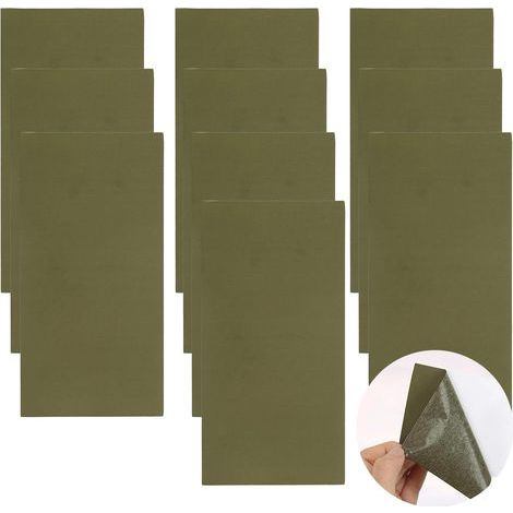 Ruban de Réparation pour Tentes Réparation de Tente Auto-Adhésive Patch de Réparation Auto-Adhésif pour Tentes en Bâche Sacs à Dos Vestes de Pluie Doudounes Parapluie 10 Feuilles (1/5)