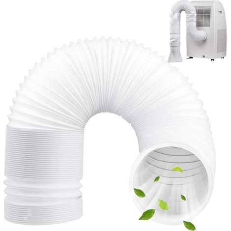 Tubo flessibile per condizionatore d'aria, tubo flessibile per condizionatore d'aria portatile, 200 cm, tubo di scarico per condizionatore d'aria portatile, diametro 130 mm, tubo di scarico flessibile (1/5)