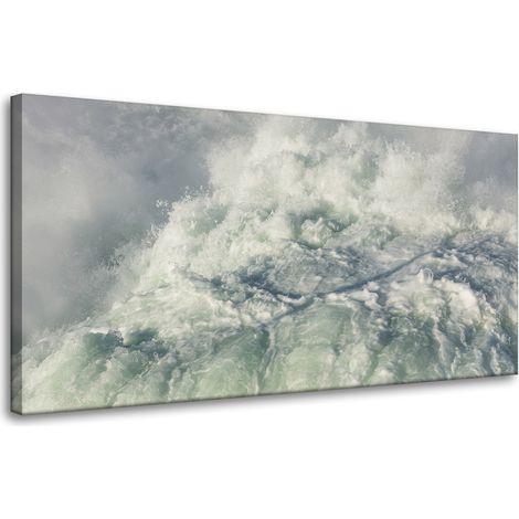 Leinwanddruck „Natur: Tosender Wasserfall“, 80 x 40 cm