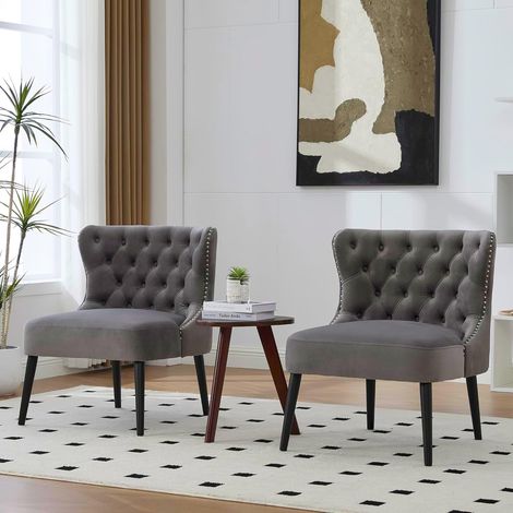 Sessel/Sessel – Moderner Lounge-Sessel mit verstellbarer Rückenlehne und samtbezogenem Kissen, Beinen aus Massivholz, Grün, 61 x 65 x 80 cm
