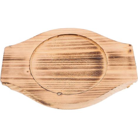 Dessous de plat en bois pour bol en pierre, tapis de plat en pierre, usage domestique, 1 pièce (1/5)
