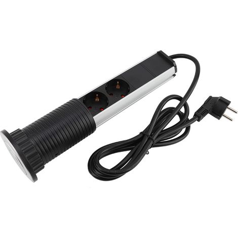 Prise de courant électrique à traction, plan de travail, bureau, maison, prise USB Zy Plug250V (1/5)