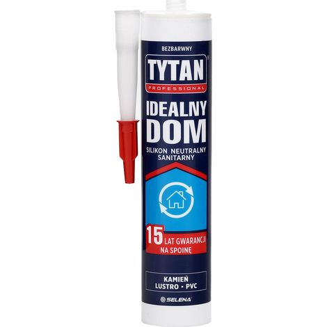 SILICONA TITAN SANITARIO IDEAL HOGAR 280ML INCOLORO - SIL NS IL BE