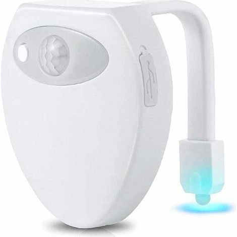 Wiederaufladbare LED-Toiletten-Nachtleuchte mit 8 Farben für Toiletten, Badezimmer, Schränke, Waschbecken, Hotels und Cafés