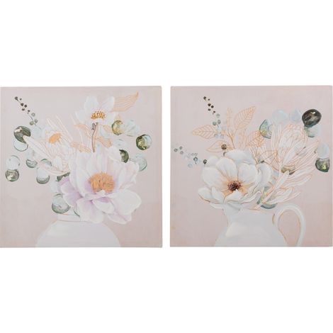 2er-Set Blumenleinwände 60x3x60 cm (1/3)