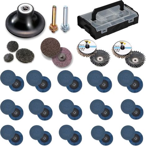 Bosch Sia Schleifmittel Starter Set für GWG 12 V-50 S inkl. Mini L-Boxx